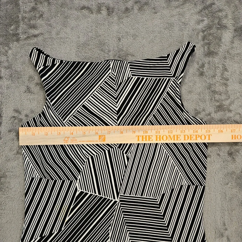 The Limited Womens Geometric Abstract Stripe Sleeveless Boat Neck Shell Top M - Picture 4 of 7